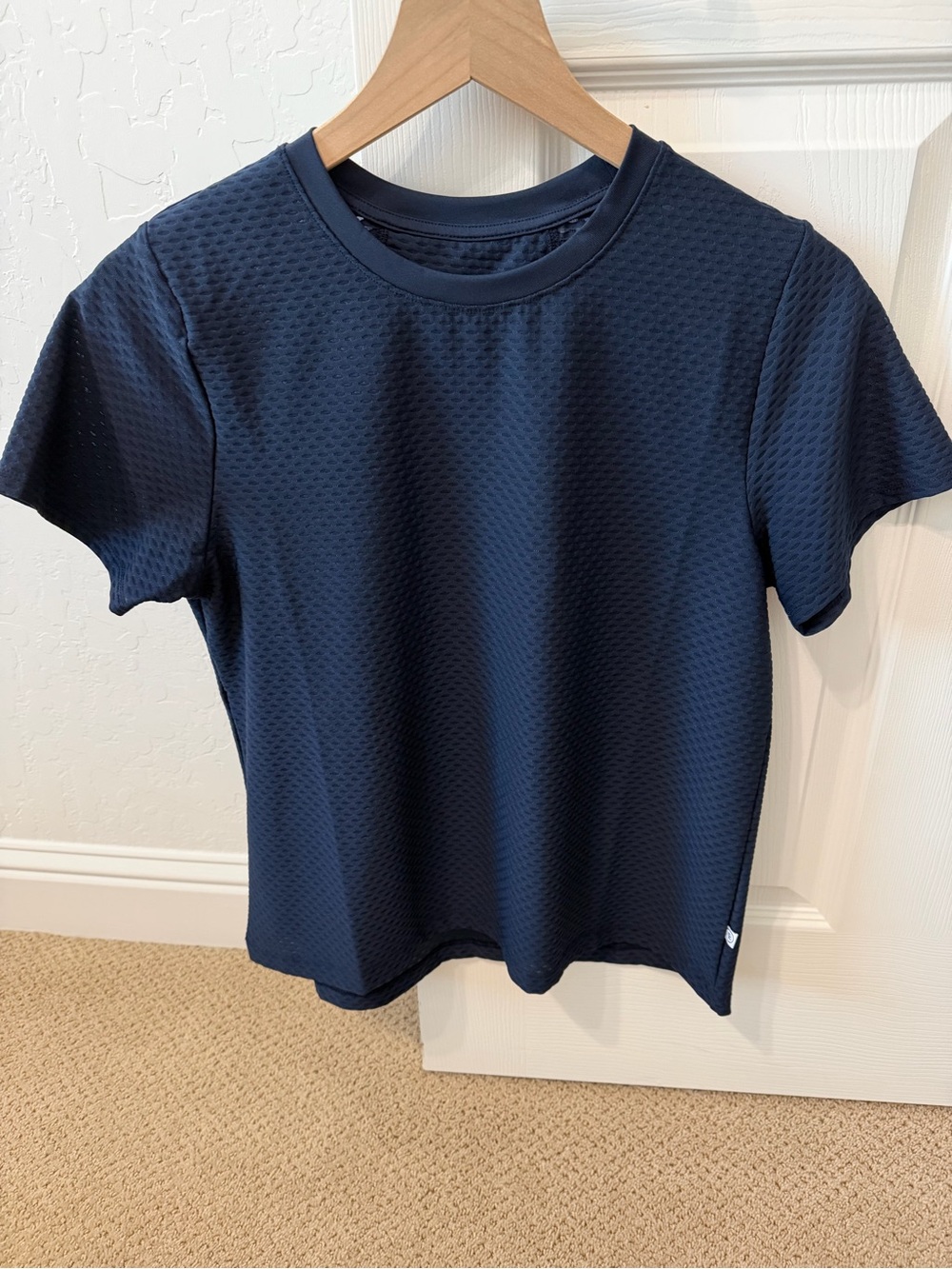 Addison Bay Active Mesh Walnut Short Sleeve Navy